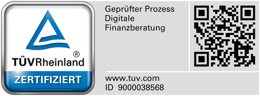 TÜV Rheinland Zertifiziert – Geprüfter Prozess Digitale Finanzberatung